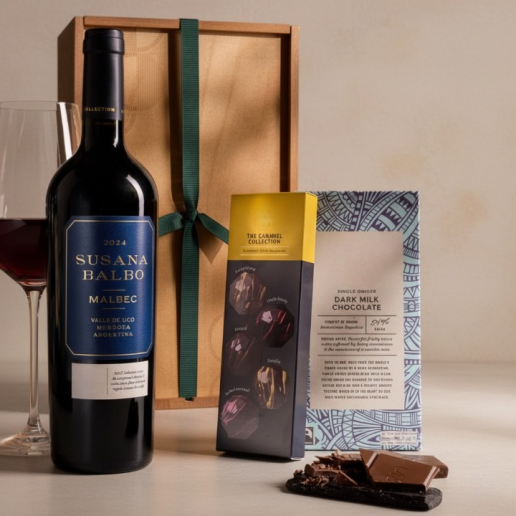 Red Wine & Chocolate Gift Box