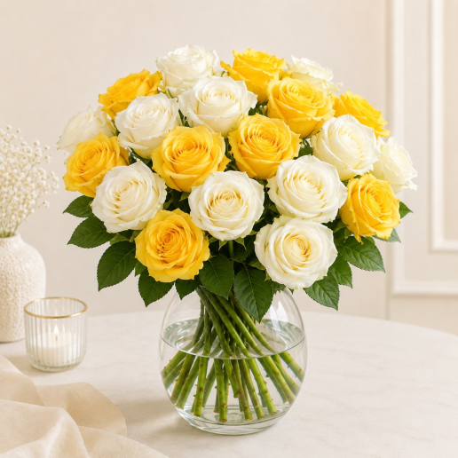 Yellow Rose Abundance Bouquet