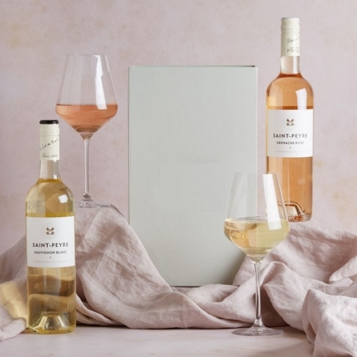 White And Rose Wine Duo