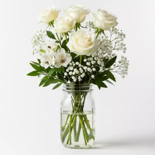 Peaceful Clouds in Mason Jar