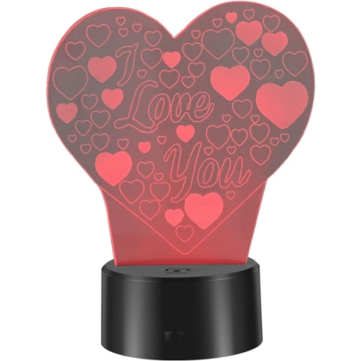 I Love You Heart Table Lamp