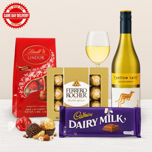White Wine & Mixed Chocolates