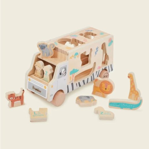Personalised Safari Shape Sorter