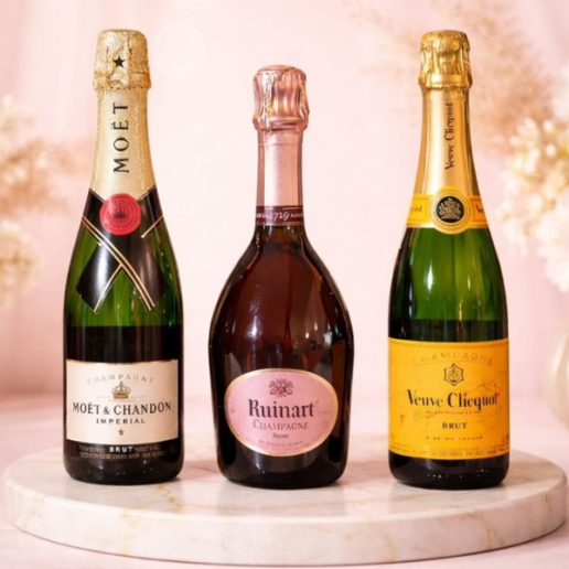 Champagne Half Bottle Trio