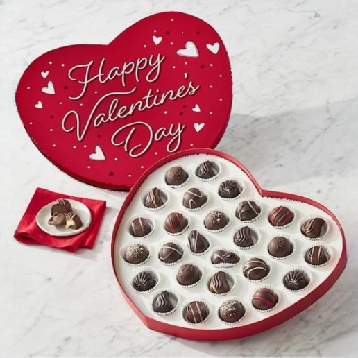 Valentine Chocolates in Heart Box
