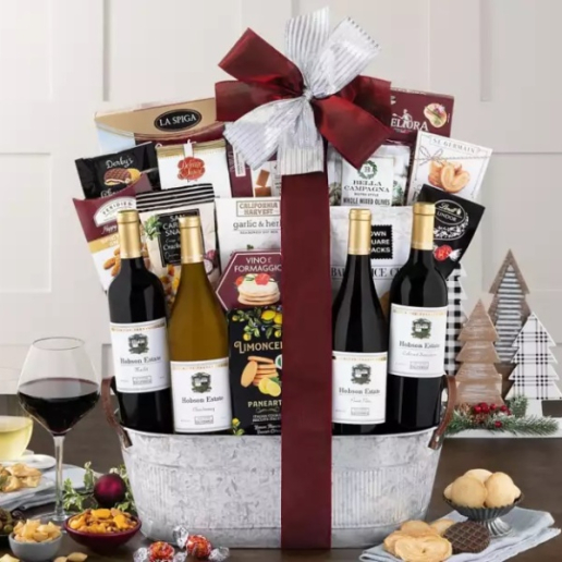 Steeplechase Quartet Wine Basket