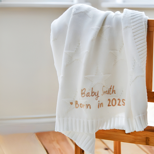 Personalised Born in 2025 Blanket