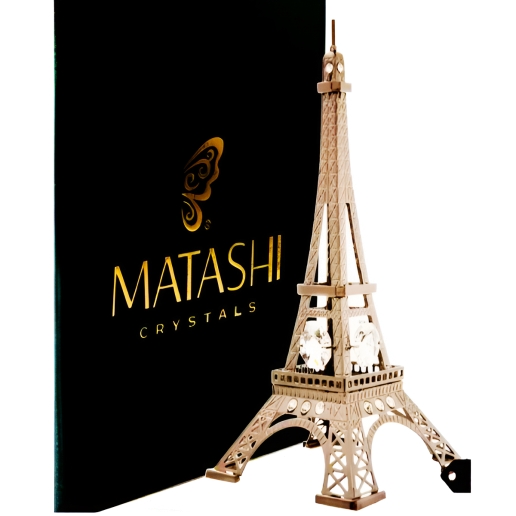 Crystal Studded Eiffel Tower Ornament