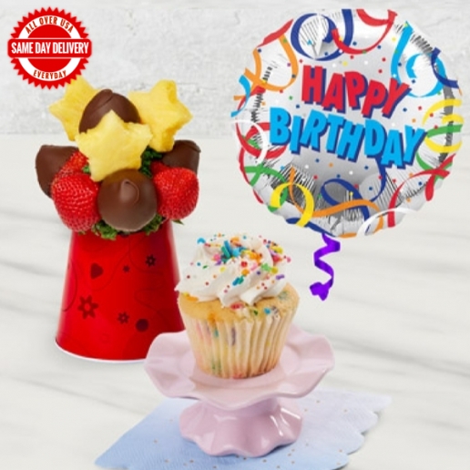 Happy Birthday Balloon Bundle - Los Angeles Cakes
