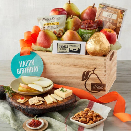 Birthday Fruits and Nuts Gift Basket