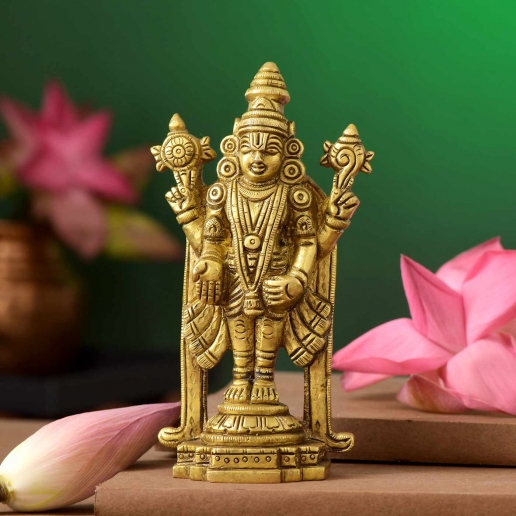 Vishnu Brass Idol