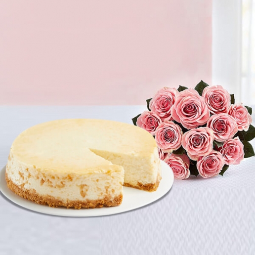 Cheescake with Bouquet