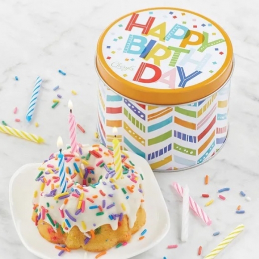 Mini Confetti Cake and Gift Tin