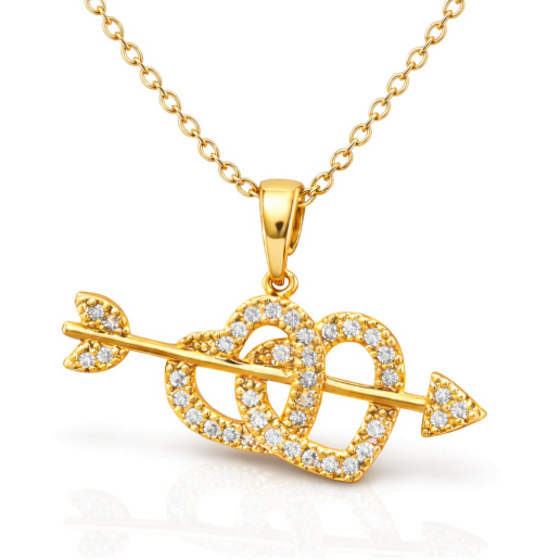 Necklace with Cupids Heart