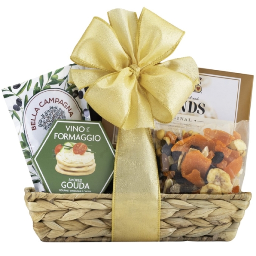 Cheese and Snacks Gift Basket