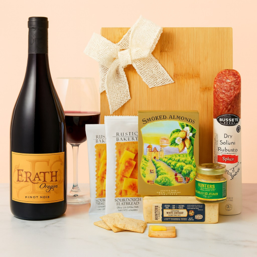 Nosh & Nibbles Charcuterie Board Wine Gift