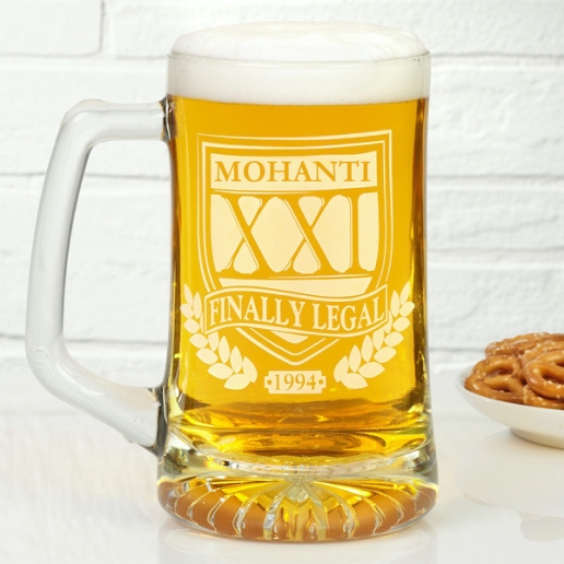 Brewmasters Birthday Personalized Beer Mug