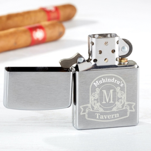 Vintage Bar Personalized Windproof Lighter