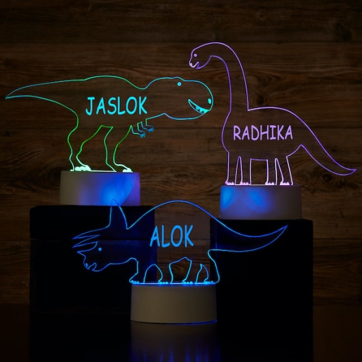 Dinosaur Personalized LED Sign