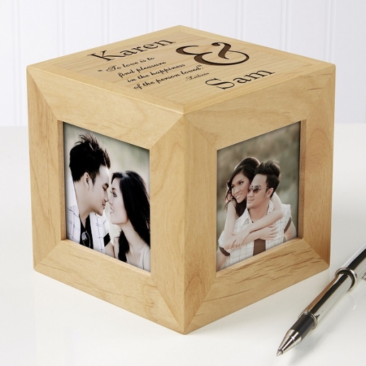 To Love You Engraved Photo Cube
