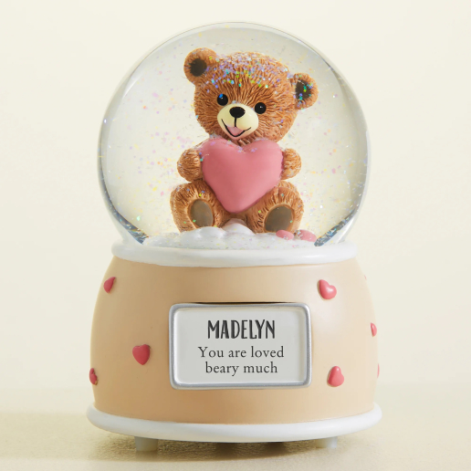 A Beary Special Personalized Teddy Bear Snow Globe