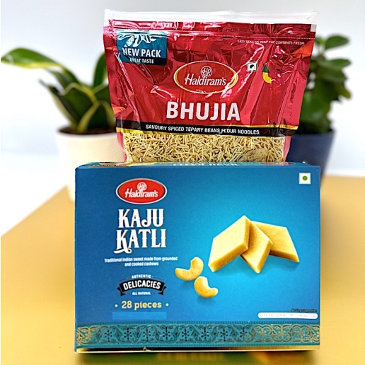Bhujia and Kaju Katli
