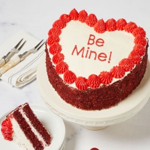 Heart-Shaped Red Velvet Chocolate Cake