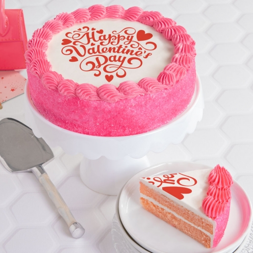 Pink Valentine Cake