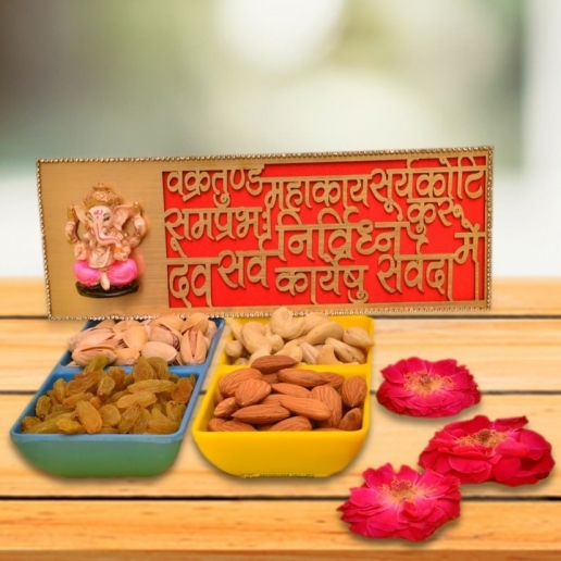 Vakrakund Ganesha with Nuts